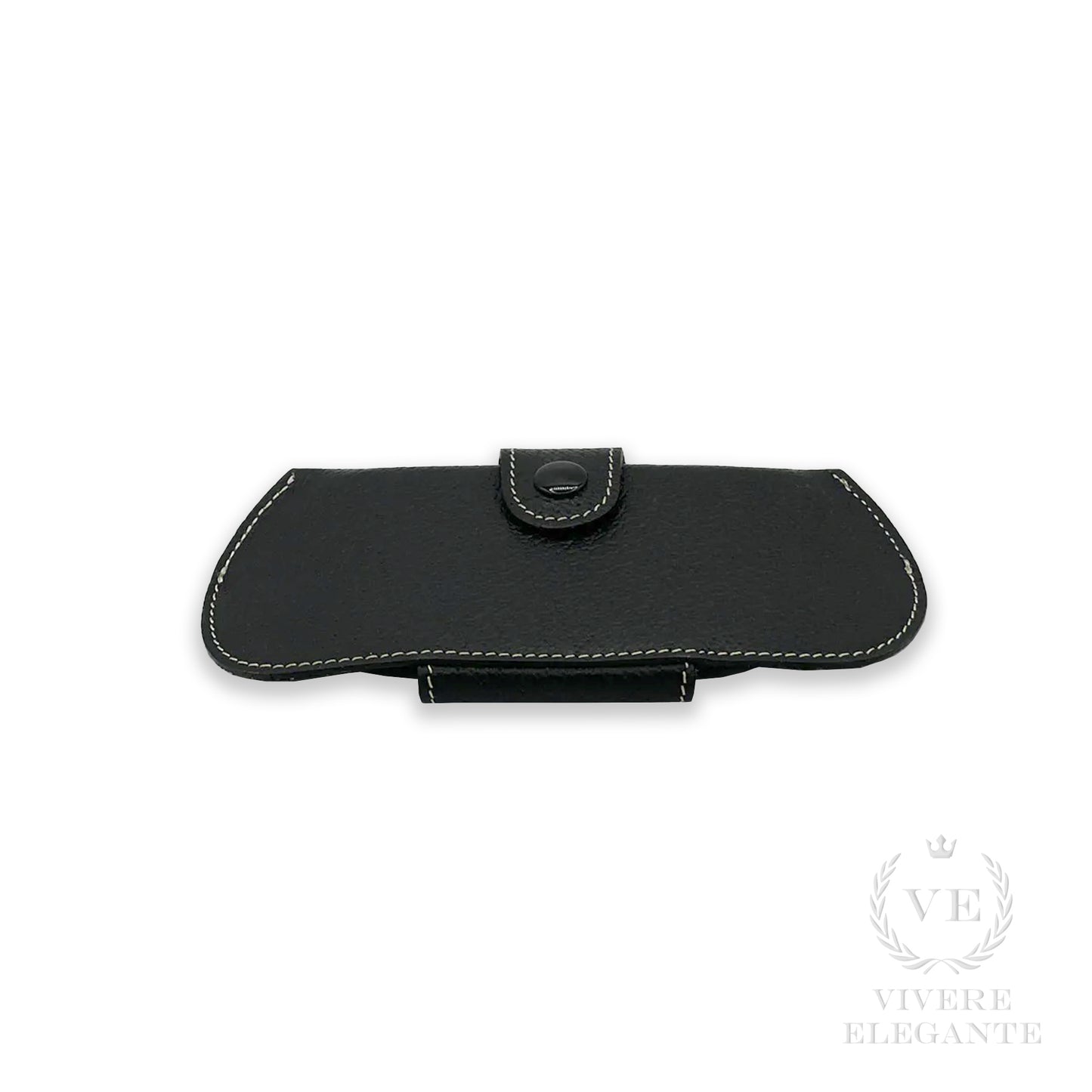 custodia da occhiale pig skin nero