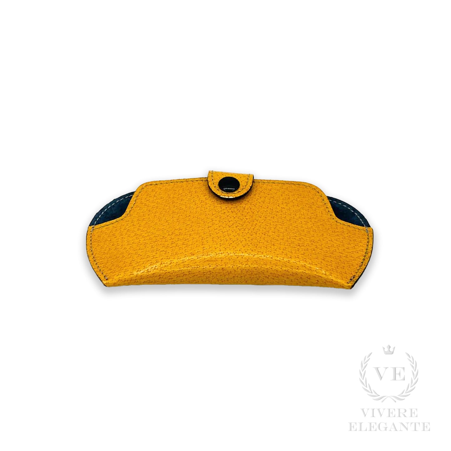 Custodia da occhiale pig skin giallo
