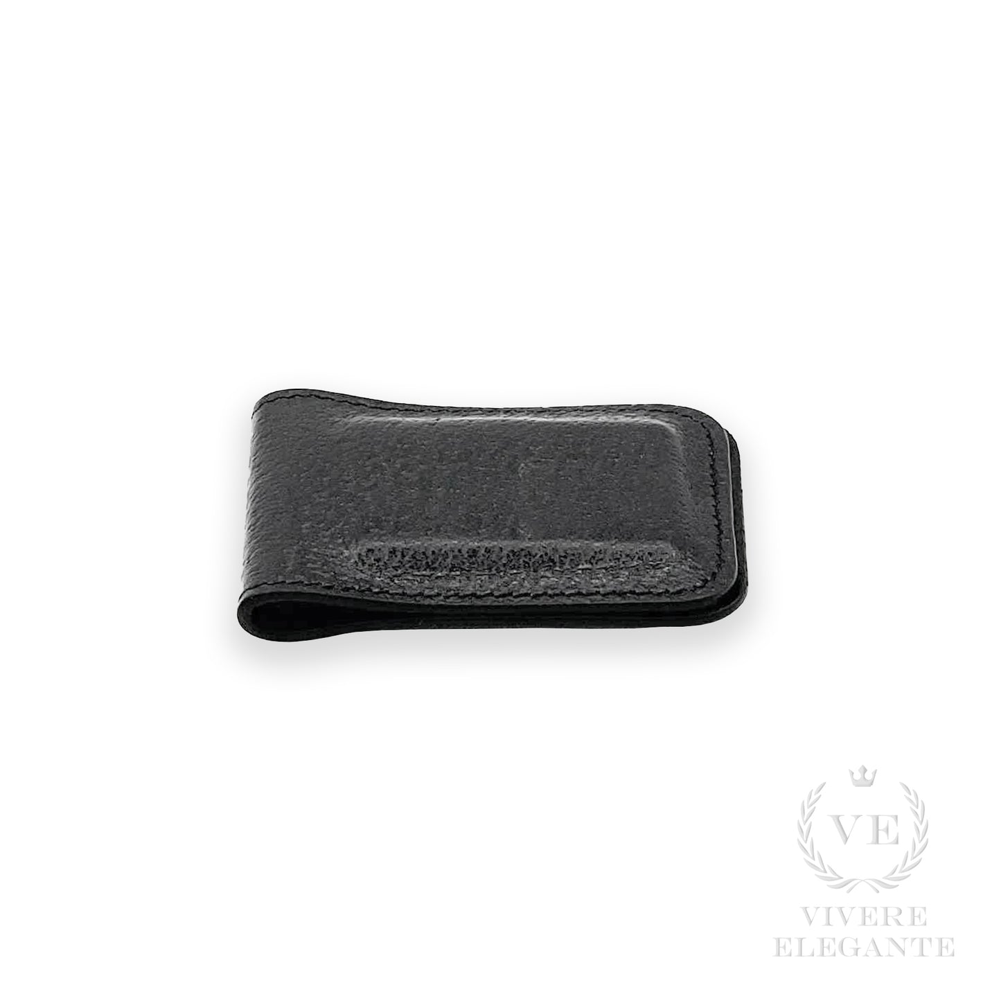 Ferma soldi pig skin nero