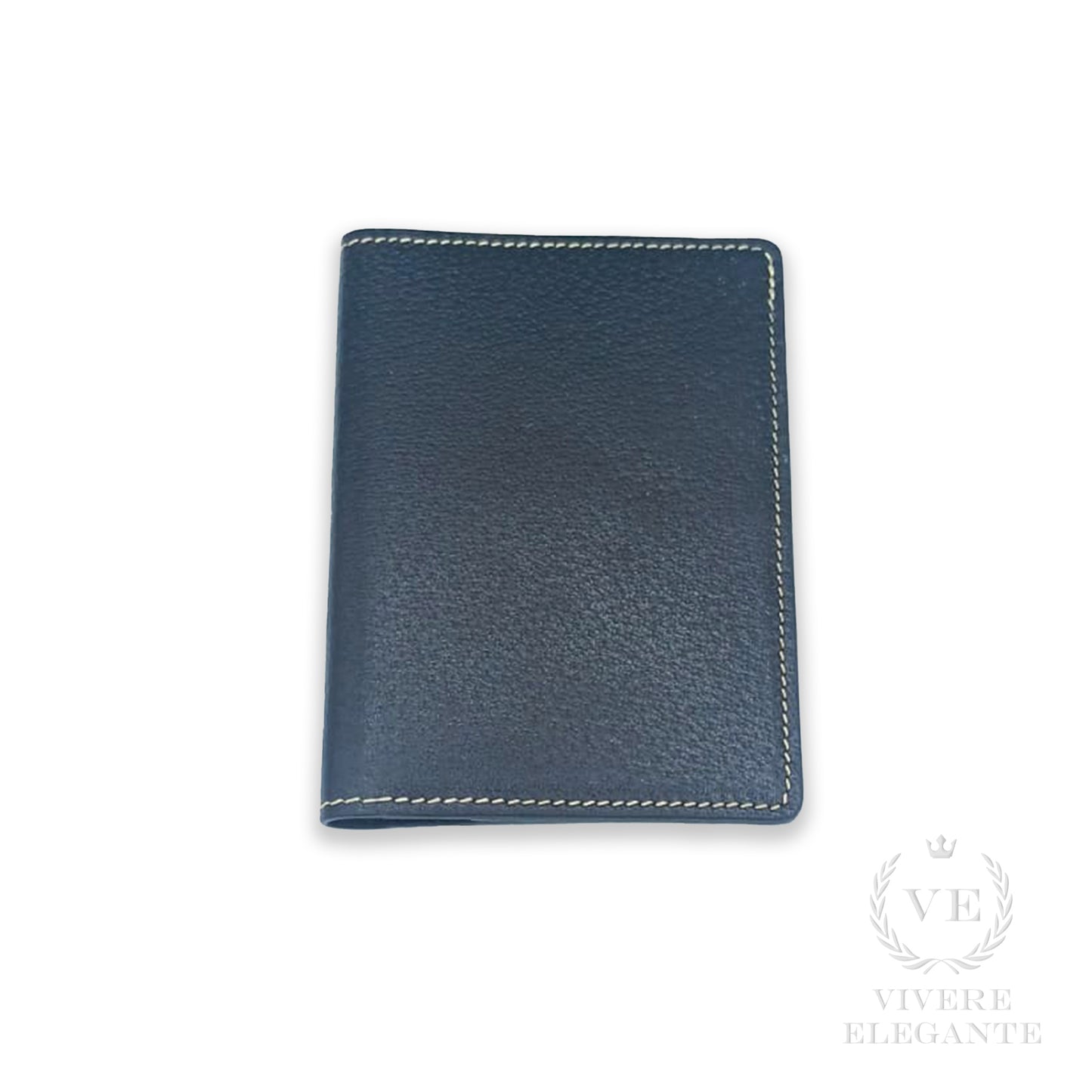 Porta documenti pig skin blu