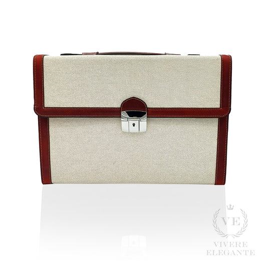 Salamè media panna e rosso in Canvas e Cuoio