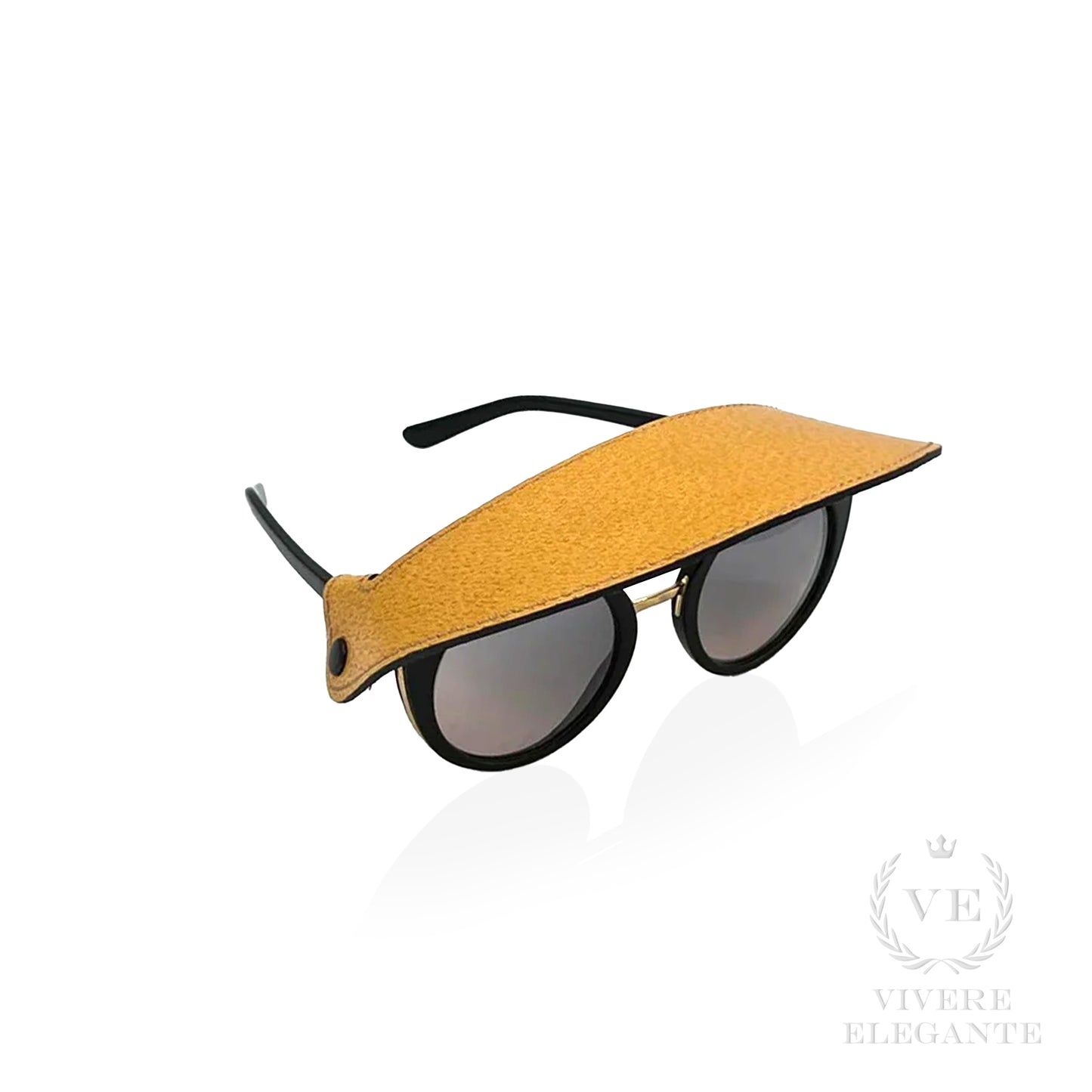 Visiera occhiali pig skin giallo