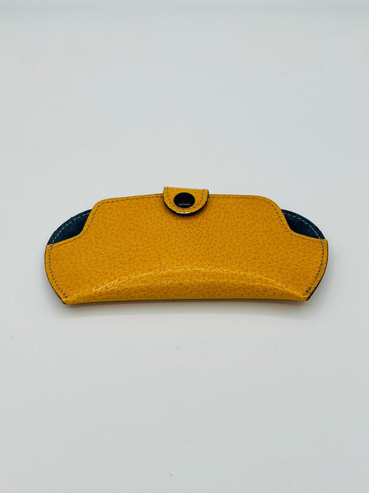 Custodia da occhiale pig skin giallo