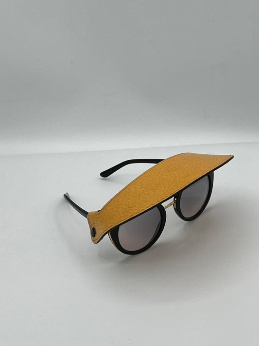 Visiera occhiali pig skin giallo