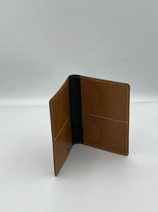Porta documenti pig skin marrone
